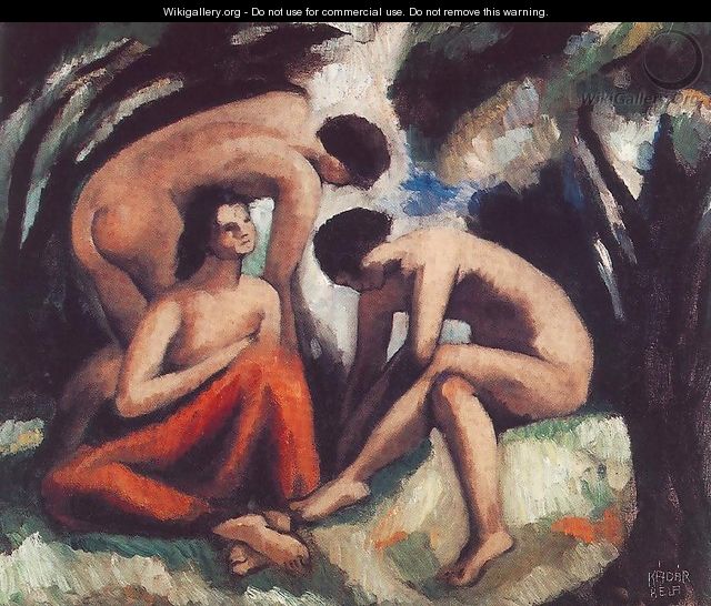 Three Nudes 1916 - Aurel Bernath