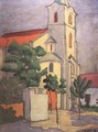 Church at Nagybanya 1910 - Aurel Bernath
