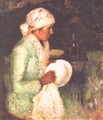 Woman Drying a Plate 1919 - Jeno Remsey