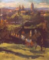 Landscape at Nagybanya 1923 - Tamas Lossonczy