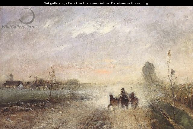 Dusty Country Road I 1874 - Mihaly Munkacsy