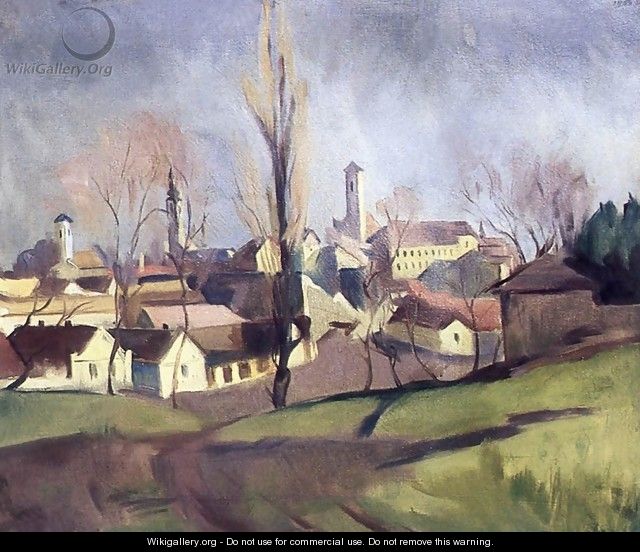 Szentendre Viewed from the Hillside 1934 - Bela Kadar