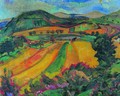 Landscape with Coloured Parcels 1960 - Istvan Reti