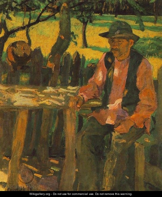 Sitting Peasant 1904 - Auguste Herbin