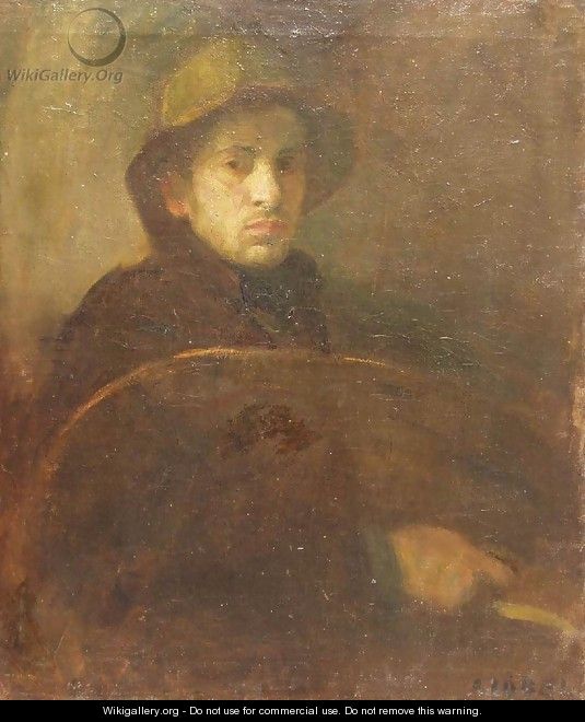 Self portrait with Palette 1902 - Auguste Herbin