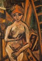 Nude with Red Turban 1926 - Auguste Herbin