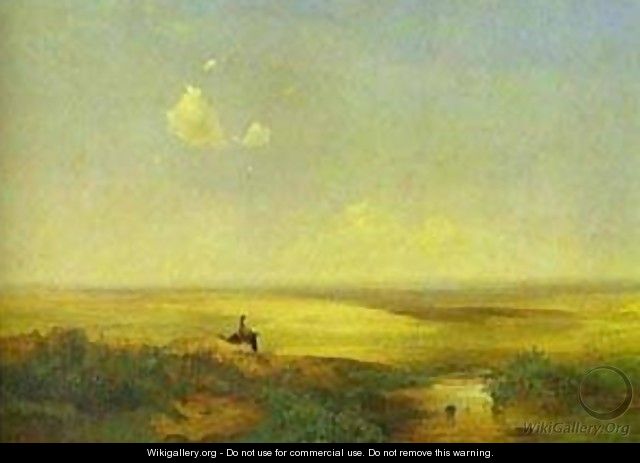 The Steppe In Daytime 1852 - Alexei Kondratyevich Savrasov