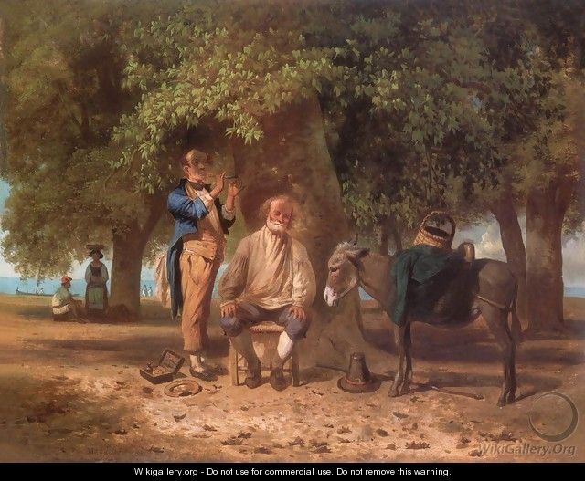 Travelling Barber 1863 - Andras Marko