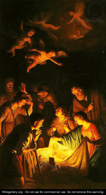 The Adoration of the Shepherds - Gerrit Van Honthorst