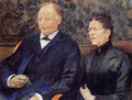 Portrait of Frederic-Gustave Scholobach and His Wife 1892 - Theo Van Rysselberghe