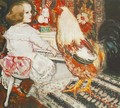 Zuzu with Cock 1912 - Istvan Csok