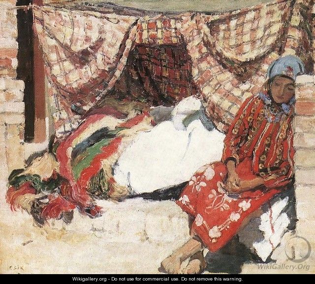 Sleeping Shokatz Woman 1907 - Istvan Csok