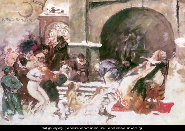 Erzsebet Bathory (sketch) c 1893 - Istvan Csok Erzsebet Bathory (sketch) c 1893 - Istvan Csok