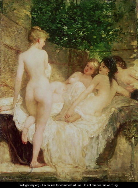 After the Bath 1880 - Karoly Lotz