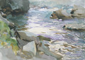 Stream and Rocks - John Singer Sargent