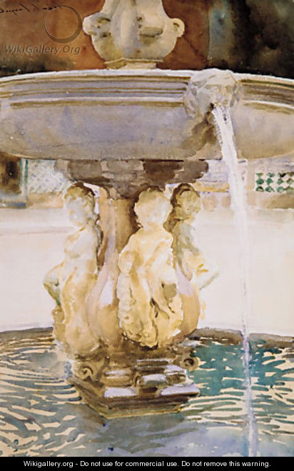 Spanish Fountain 1912 - John Singer Sargent