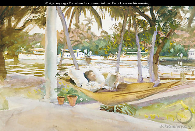 Figure in Hammock Florid 1917 - John Singer Sargent