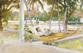 Figure in Hammock Florid 1917 - John Singer Sargent