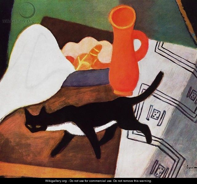Cat and Still life 1930 - Paul Brill