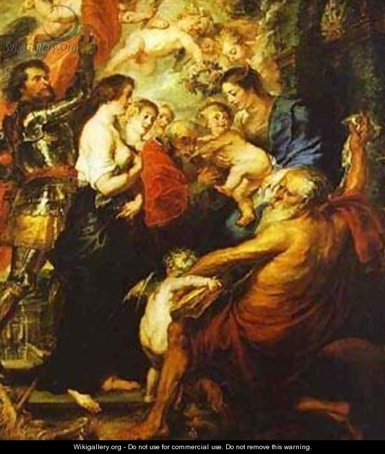 Madonna With The Saints 1638-1640 - Peter Paul Rubens