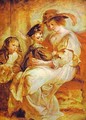 Helene Fourment With Her Children 1635 - Peter Paul Rubens