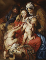 The Holy Family with Saint Elizabeth Saint John and a Dove - Peter Paul Rubens
