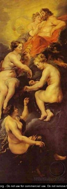 The Destiny Of Marie De Medici 1621-1625 - Peter Paul Rubens