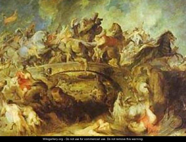 The Battle Of The Amazons 1618-1620 - Peter Paul Rubens