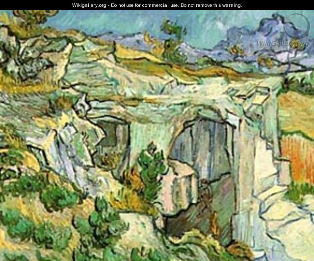 Entrance To A Quarry Near Saint Remy 1889 - Vincent Van Gogh