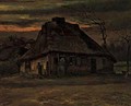 Cottage At Nightfall 1885 - Vincent Van Gogh