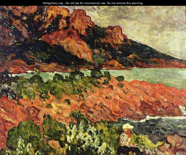 Rocks at Agay 1904 - Leon De Smet