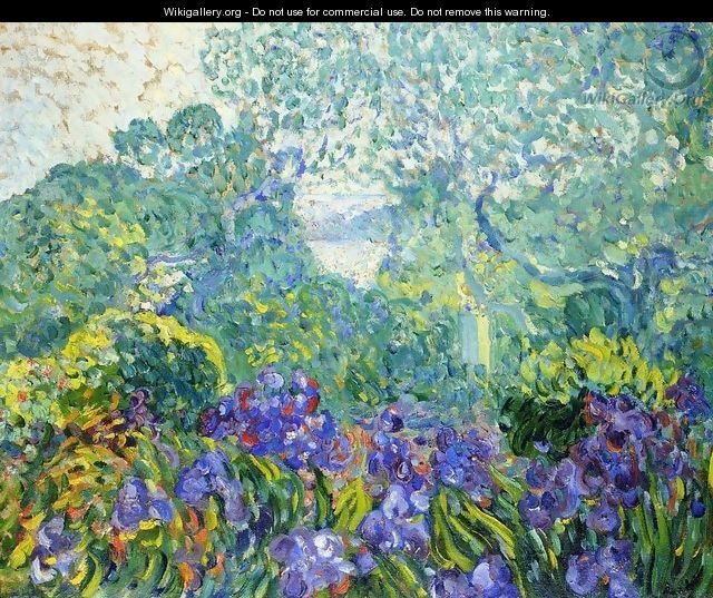 Landscape with Violet Irises 1903 - Leon De Smet
