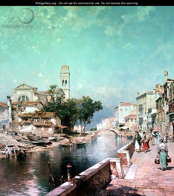 The Canal Tolentini - Franz Richard Unterberger