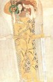 Yearning for Happiness Detail from Bethoven Frieze 1905 - Gustav Klimt