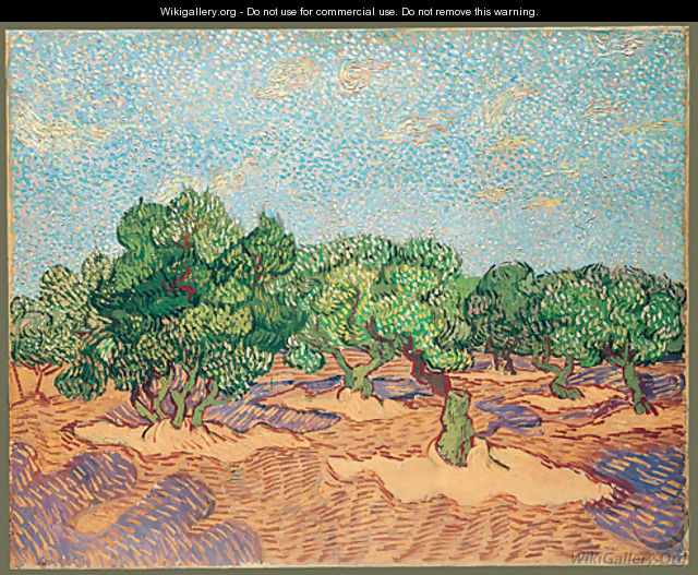 Olive Orchard 1889 - Vincent Van Gogh
