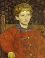 Portrait Of Vladimir Vasnetsov The Artists Son 1899 - Viktor Vasnetsov