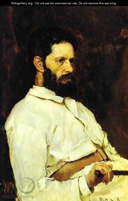 Portrait Of The Sculptor Mark Antokolsky 1884 - Viktor Vasnetsov