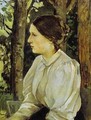 Portrait Of Tatyana Vasnetsova The Artists Daughter 1897 - Viktor Vasnetsov