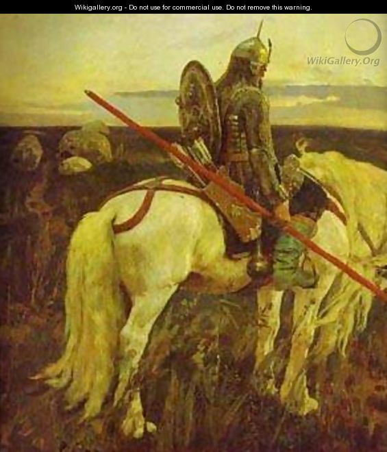 A Knight At The Crossroads Detail 1882 - Viktor Vasnetsov