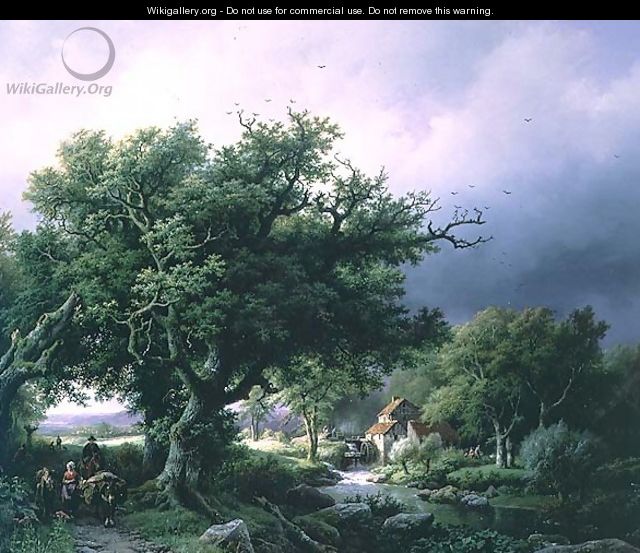 Landscape with a Mill - Barend Cornelis Koekkoek