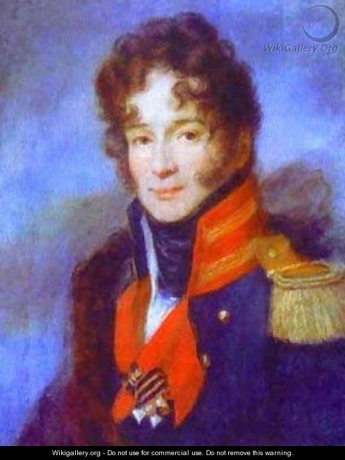 Portrait Of The Commander Of The Dragoon Regiment PA Chicherin 1810 - Aleksei Gavrilovich Venetsianov