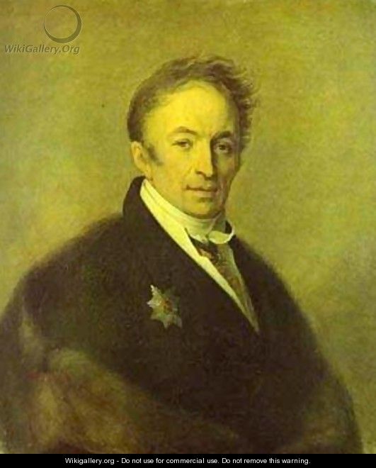 Portrait Of Nikolay Karamzin 1828 - Aleksei Gavrilovich Venetsianov