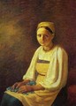 Girl With The Cornflowers 1820s - Aleksei Gavrilovich Venetsianov
