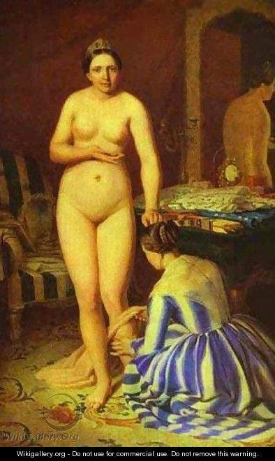 Diana Dressing 1846 - Aleksei Gavrilovich Venetsianov