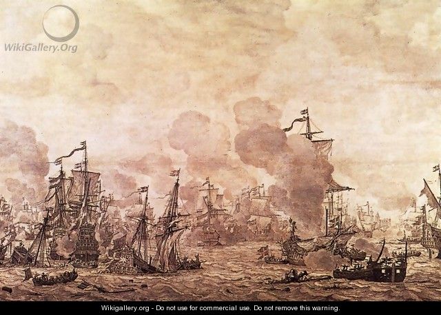 The Battle of the Sound 1658 - Willem van de, the Younger Velde