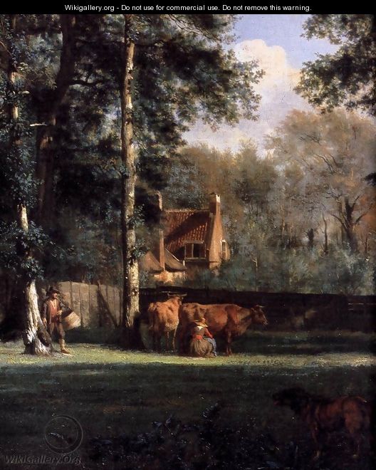 The Farm (detail) 1666 - Adriaen Van De Velde