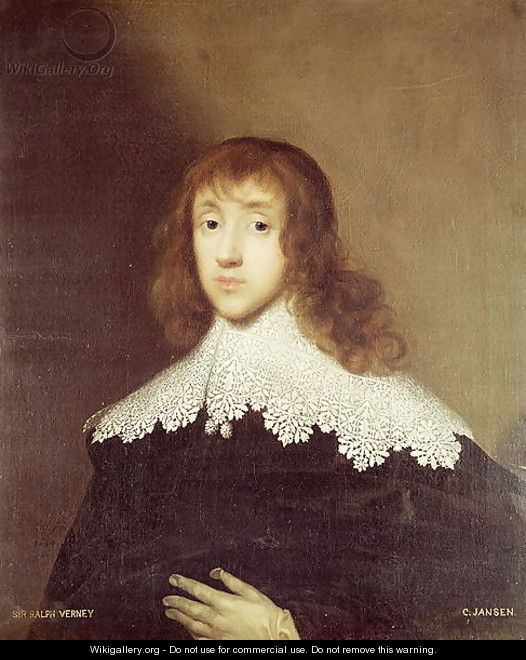 Portrait of Sir Ralph Verney - Cornelis I Johnson
