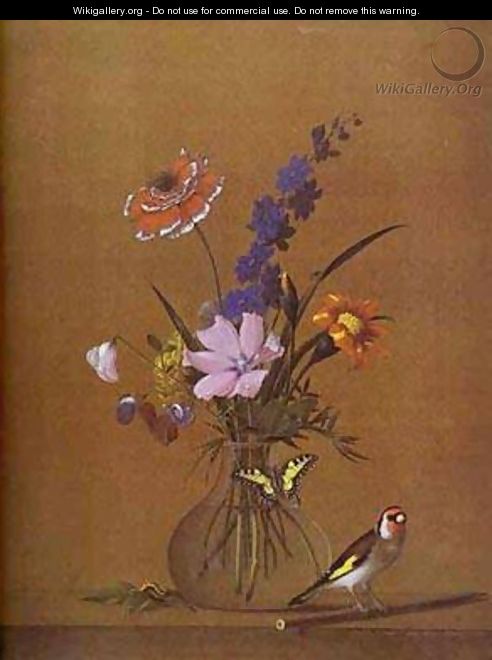 Flowers Butterfly And Bird 1820 - Fedor Petrovich Tolstoy
