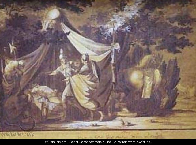 David Refuses To Kill Sleeping Saul 1806 - Fedor Petrovich Tolstoy