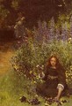 Gathering Pansies - Laura Theresa Epps Alma-Tadema